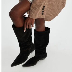 Free PeopleVagabond Black Suede Cassie Slouch size 40